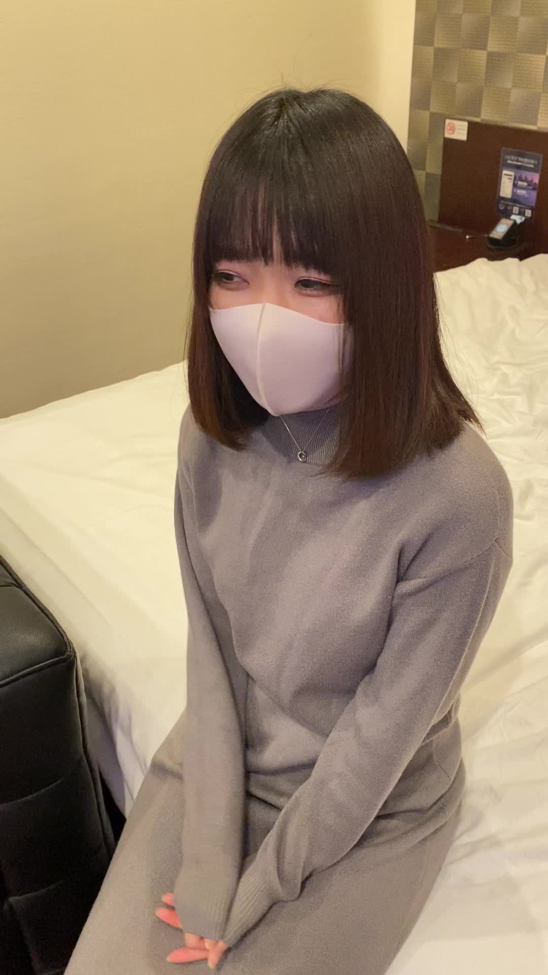 Shy Japanese being roughly grabbed by her lover